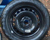 5x112mm VW OEM rim (spare), 2007 215-55R16 Continental tire $100