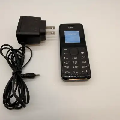 Nokia 105 RM-908 Black Cell Phone w/ Original Charger, View more