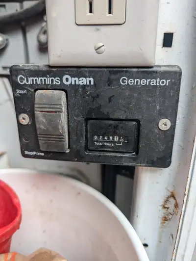 Selling my commercial Cummins gas Generator, 7kw with only 249 hrs. Still mounted in truck and runs...