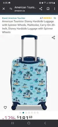 Disney Stitch Luggage 