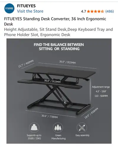 Standing Desk Converter, View more