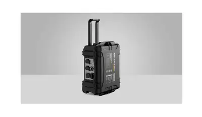 Like New. Hybrid Power Solutions - Weatherproof portable power station. 4000W. Can be charged solar,...