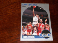 Sam Vincent NBA Hoops Card with Michael Jordan #12 jersey