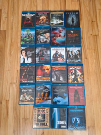 Assorted Blu ray films.