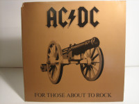 AC / DC - FOR THOSE ABOUT TO ROCK LP VINYL RECORD ALBUM