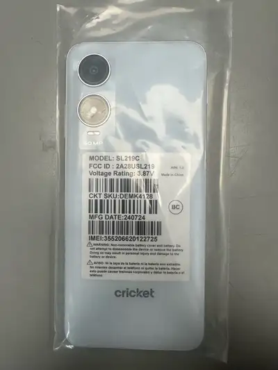 Cricket SL219C Core Specifications Display: 6.5-inch HD+ (1600x720) Processor: MediaTek Helio G36 (O...