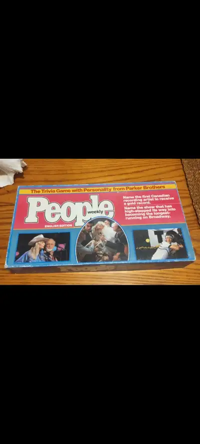 Peoples Weekly Trivia Board Game!  Parker Brothers. 1984, View more