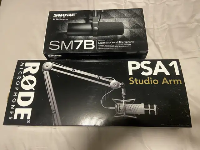 SHURE SM7B + STUDIO ARM in Pro Audio & Recording Equipment in City of Toronto - Image 2