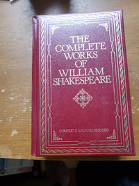 Shakespeare book.  The complete works of William Shakespeare