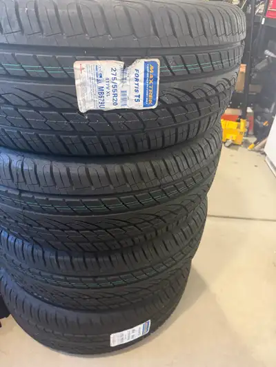 Brand new tires never mounted still have sticker. Set of 4 new truck tires. 275/55/r20 117v xl M+S N...