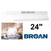 Broan 412401 24 in. White Non-Ducted Range Hood- BRAND NEW