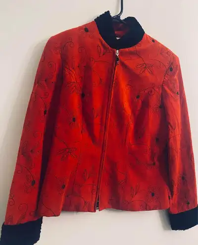 Joseph Ribkoff Trends Red And Black Blazer (grandeur: M)., View more