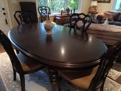 Dinning Table with six chairs. Excellent condition, View more