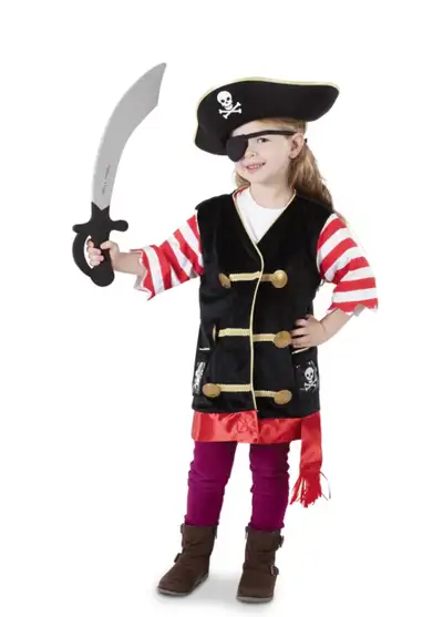 This is a Melissa and Doug Pirate Costume for Kids 3-6. It is in Mint Condition and was only worn on...