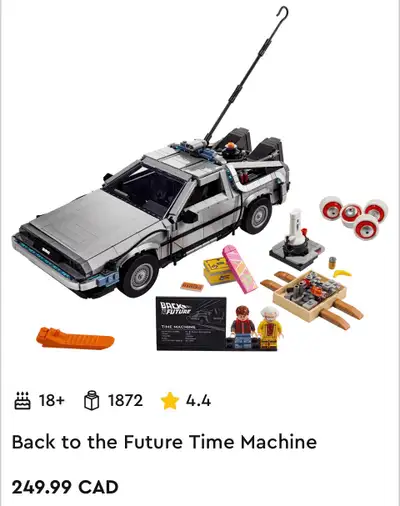 LEGO Back to the Future Delorean Time Machine, View more