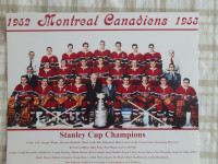1952-53  Montreal Canadiens 10 x 8 Team Photo