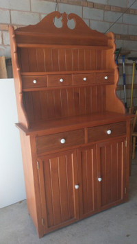 Hand Made Solid Pine Kitchen Pantry Hutch