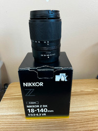 Nikon Nikkor (DX) Z 18-140mm f/3.5-6.3 VR lens