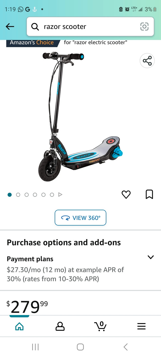RAZOR ELECTRIC SCOOTER FOR AGES 8 AND ABOVE in Other in Oshawa / Durham Region - Image 4