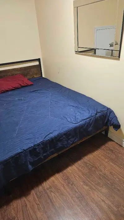 Privat room in the basement for ren it has a private bathroom and share the kitchen with other guy r...
