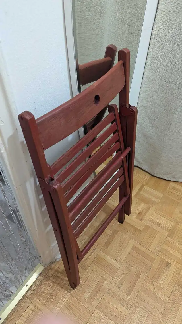 Foldable Portable Wood Stool/Chair ONLY ONE! in Chairs & Recliners in City of Toronto - Image 3