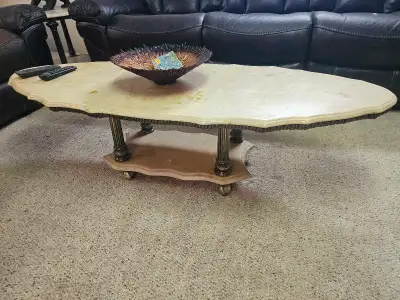 Marble Coffee and Side Table set., View more