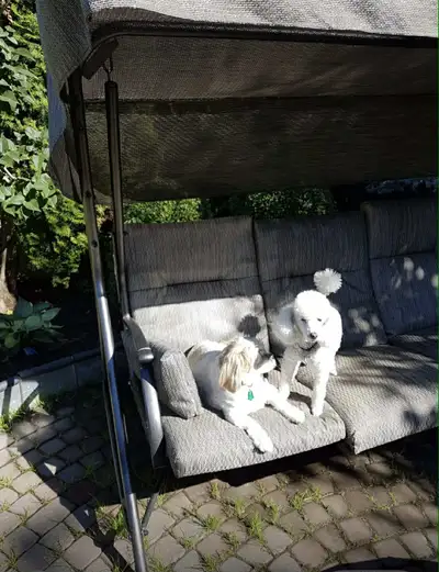 Deluxe 3-Seat Garden Swing - Waterproof w/ Sunshade & Cover, View more