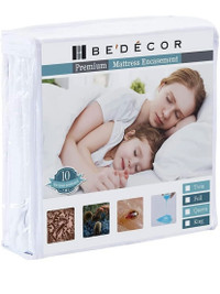 New Twin Waterproof Mattress Protector, Fits 9" Deep