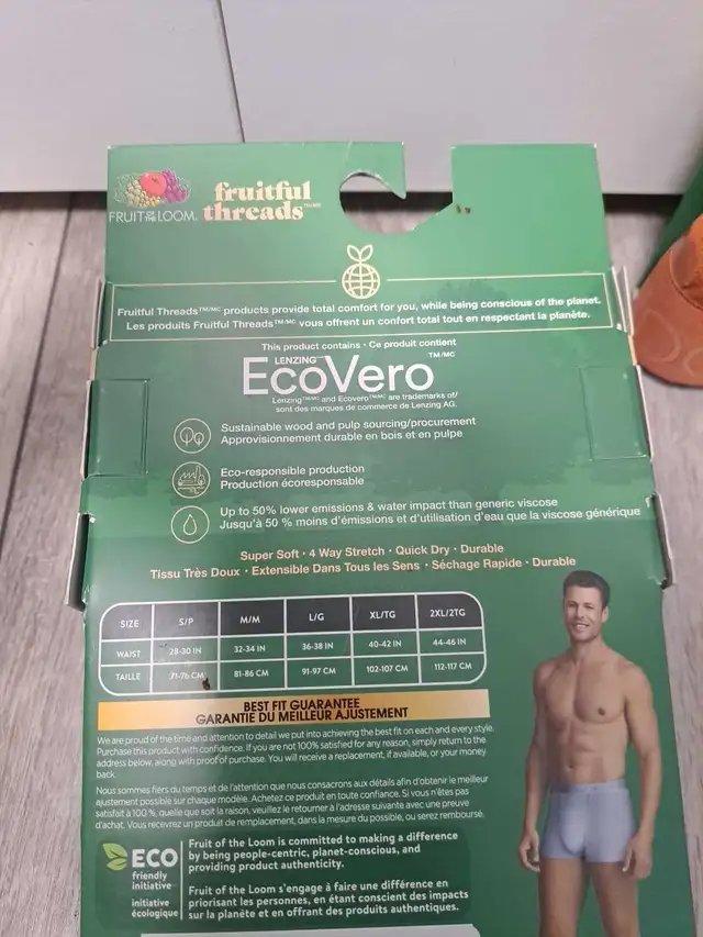 Brand New Fruit Of The Loom Mens 3pairs Trunks Underwear; Small in Men's in Calgary - Image 4