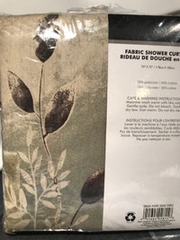 New fabric shower curtain Neuf rideau de douche en tissu Ottawa Ottawa / Gatineau Area Preview