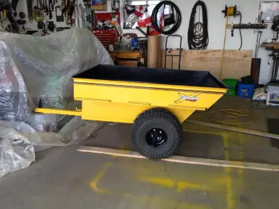 Quad trailer Sand blasted and inside has box liner as well as the underside. Has been used a few tim...