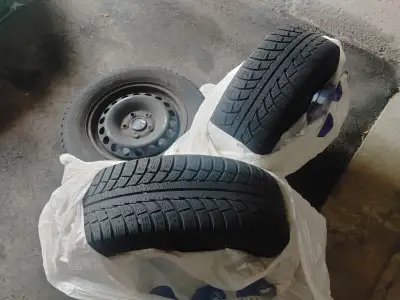 195/65 R 15 from a volswagen golf. Used for couple of seasons. Pretty good shape. They come with ste...