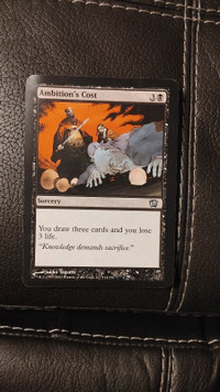 Ambition's Cost (Oversized) MTG Eighth Edition Box Topper