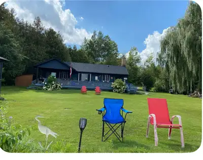 Water front Sunrise net on Pigeon Lake 4 bed room cottage rental, View more