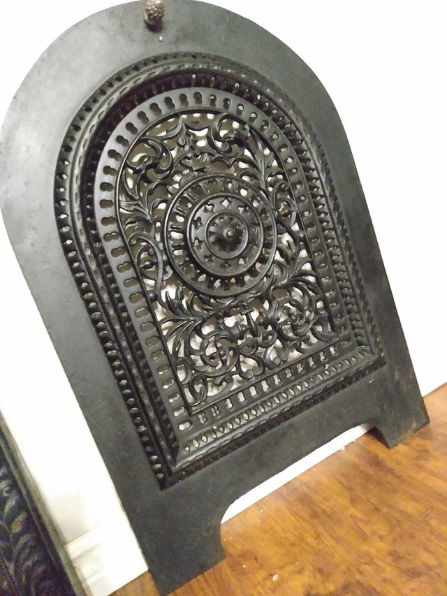 Victorian - Late 1800's Cast Iron, Fireplace Cover in Fireplace & Firewood in Hamilton