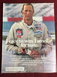 1975 Winston Cigarette Original Ad