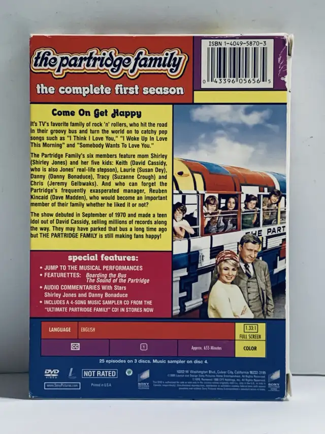 The Partridge Family - The Complete First Season (3 DVDs) in CDs, DVDs & Blu-ray in Mississauga / Peel Region - Image 3