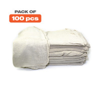 Shop Towels 14″x14″ Wiping Cleaning Rags - white