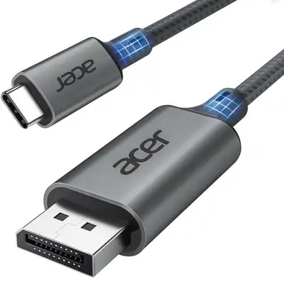 Acer USB C to DisplayPort Cable 6.6 FT (4K@60HZ 2K@165Hz), Type-, View more