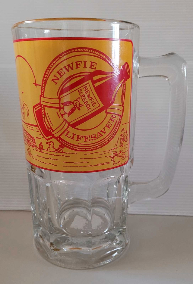Vintage Rare Large Newfie Screech Nefie Lifesaver Beer Mug Glass in Arts & Collectibles in Oshawa / Durham Region