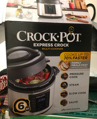 6 qt Express Crock multi cooker crock pot.