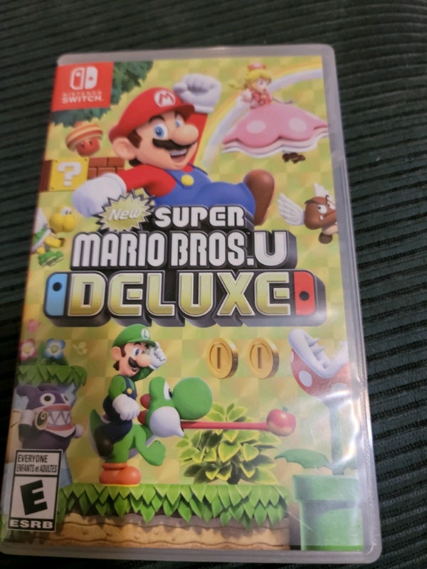 nintendo switch game Super Mario bros. U deluxe, like new Nintendo