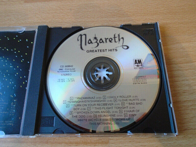 Cd musique Nazareth Greatest Hits / Music CD  Nazareth dans CD, DVD et Blu-ray  à Lévis - Image 3