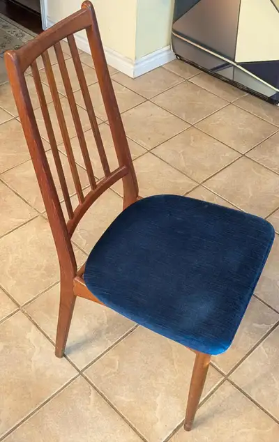 1 Mid-Century Sturdy Scandinavian Teak Highback Dining Chair!, View more