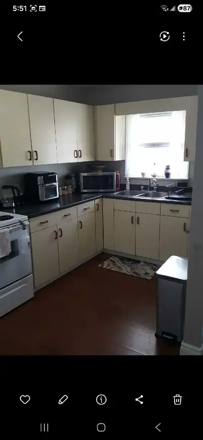 2 bedroom partially furnished apartment unheated available for June 15th.Located on second floor of...