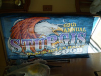 MOTORCYCLE BANNER - STERGIS 2009 69th BLACK HILLS RALLY