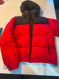 manteau pour  femme rouge - Throwback Puffer  - medium