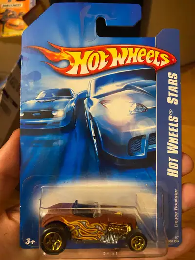DEUCE ROADSTER RED & GOLD WITH FLAMES 1/64 HOT WHEELS STARS 2007, View more