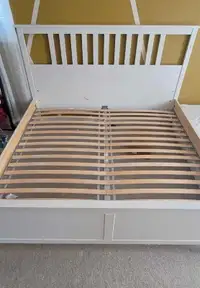 Ikea Hemnes King Bed + Slats - Delivery Option - Only $375 OBO!