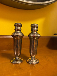 Vintage Silver Plated Salt & Pepper Shakers